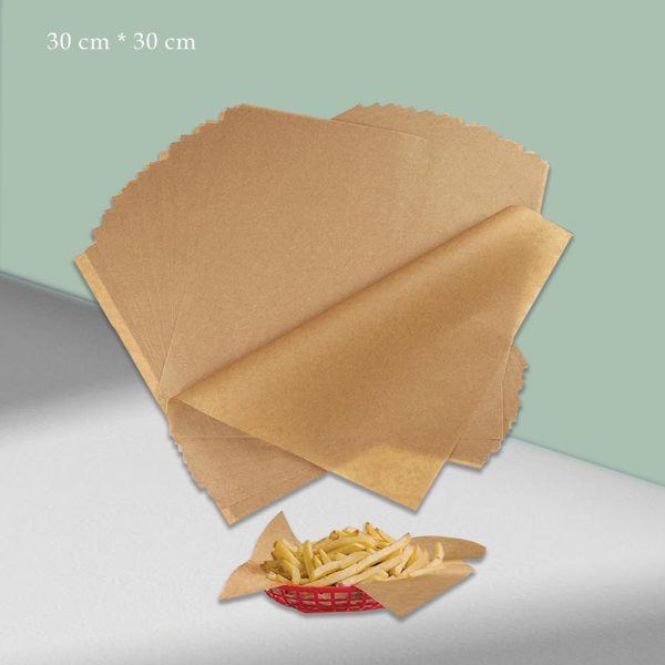 Greaseproof Baking Paper — Kraft (30×30 cm)
