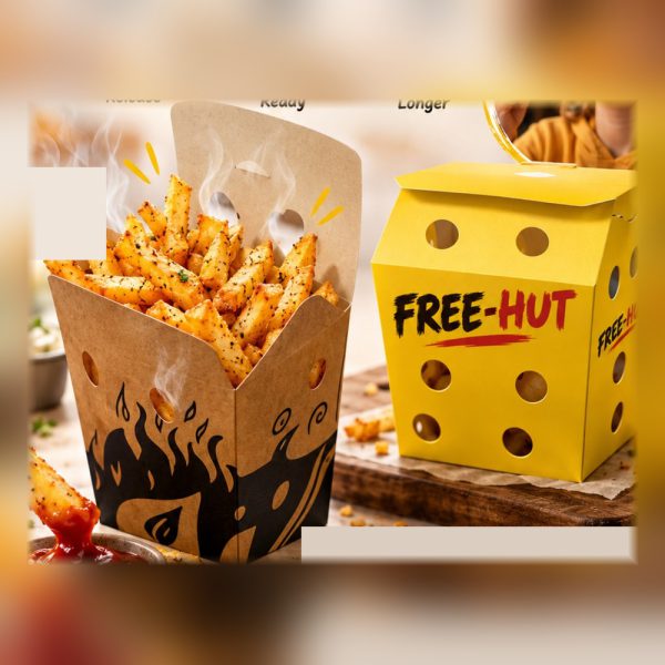 Ventilated Fries Box with Lid