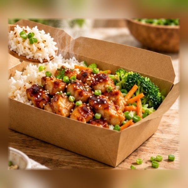 Kraft Lunchbox (190×130×60 mm)