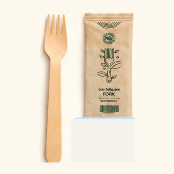 Individually Wrapped Wooden Fork